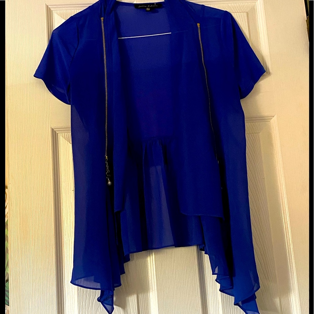 Beautiful colbolt blue cardigan